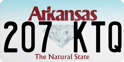 AR license plate 207KTQ