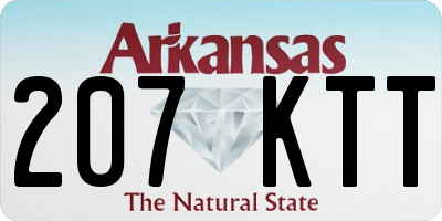 AR license plate 207KTT