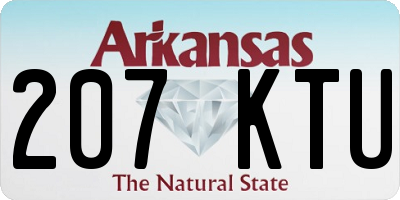 AR license plate 207KTU