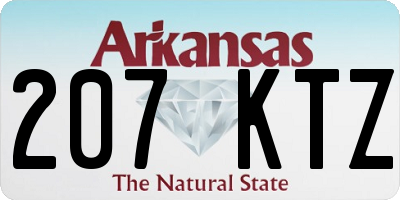 AR license plate 207KTZ