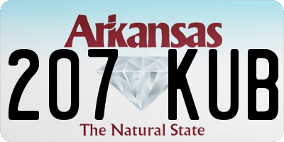 AR license plate 207KUB