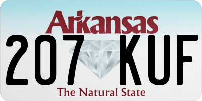 AR license plate 207KUF
