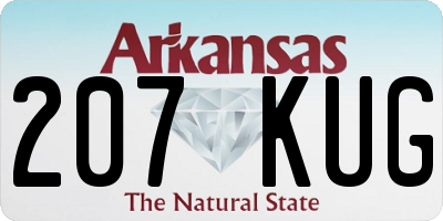 AR license plate 207KUG
