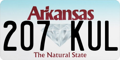 AR license plate 207KUL