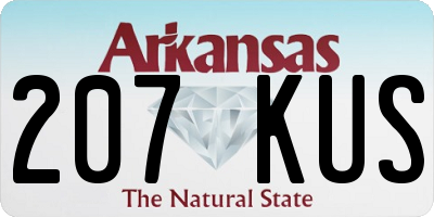AR license plate 207KUS