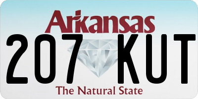 AR license plate 207KUT