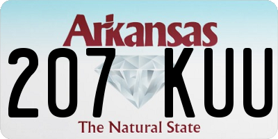 AR license plate 207KUU