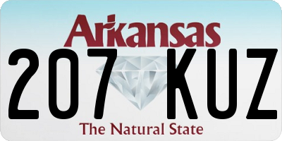 AR license plate 207KUZ