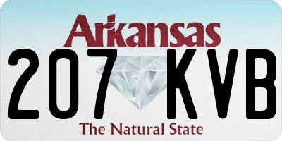 AR license plate 207KVB