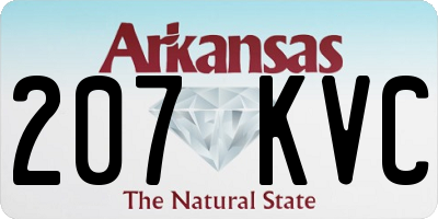 AR license plate 207KVC