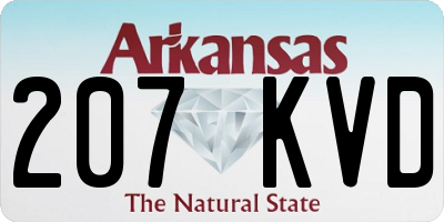 AR license plate 207KVD