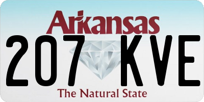 AR license plate 207KVE