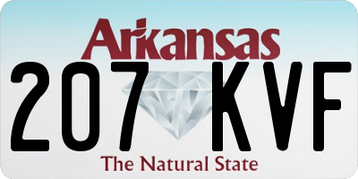 AR license plate 207KVF