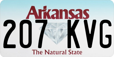 AR license plate 207KVG