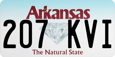 AR license plate 207KVI