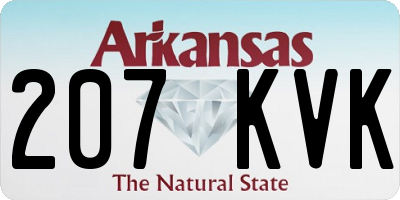 AR license plate 207KVK