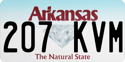 AR license plate 207KVM