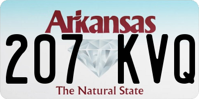 AR license plate 207KVQ
