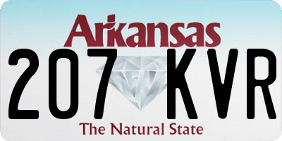 AR license plate 207KVR