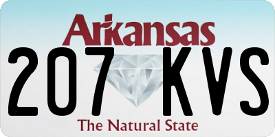 AR license plate 207KVS