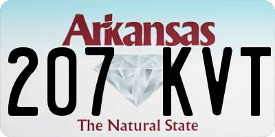 AR license plate 207KVT