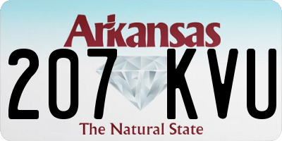 AR license plate 207KVU
