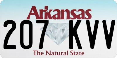 AR license plate 207KVV