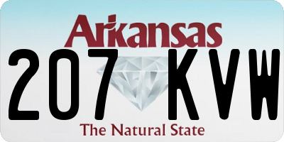AR license plate 207KVW