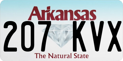 AR license plate 207KVX