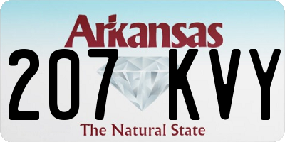 AR license plate 207KVY