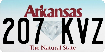 AR license plate 207KVZ