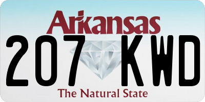 AR license plate 207KWD