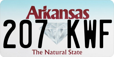 AR license plate 207KWF