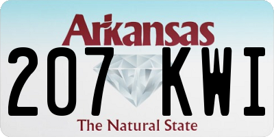 AR license plate 207KWI
