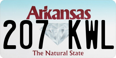 AR license plate 207KWL