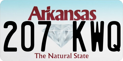 AR license plate 207KWQ