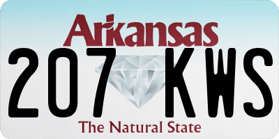 AR license plate 207KWS
