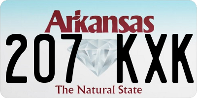 AR license plate 207KXK
