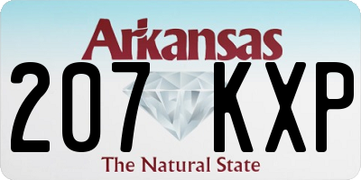 AR license plate 207KXP