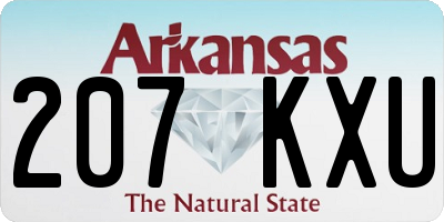 AR license plate 207KXU