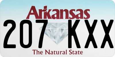 AR license plate 207KXX