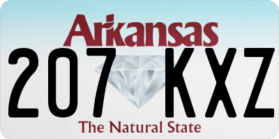 AR license plate 207KXZ
