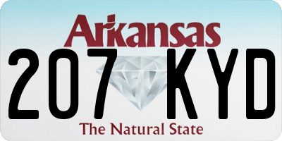 AR license plate 207KYD