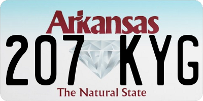 AR license plate 207KYG