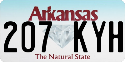 AR license plate 207KYH