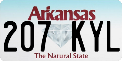 AR license plate 207KYL