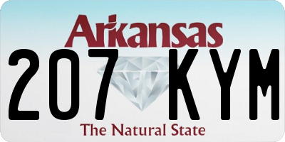 AR license plate 207KYM