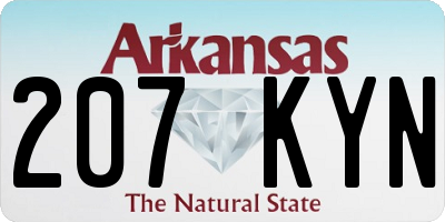 AR license plate 207KYN