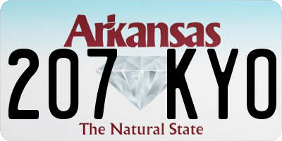 AR license plate 207KYO