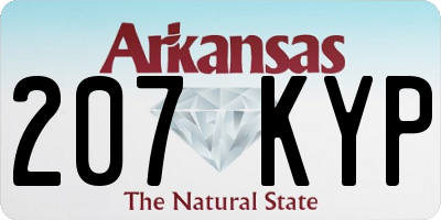 AR license plate 207KYP